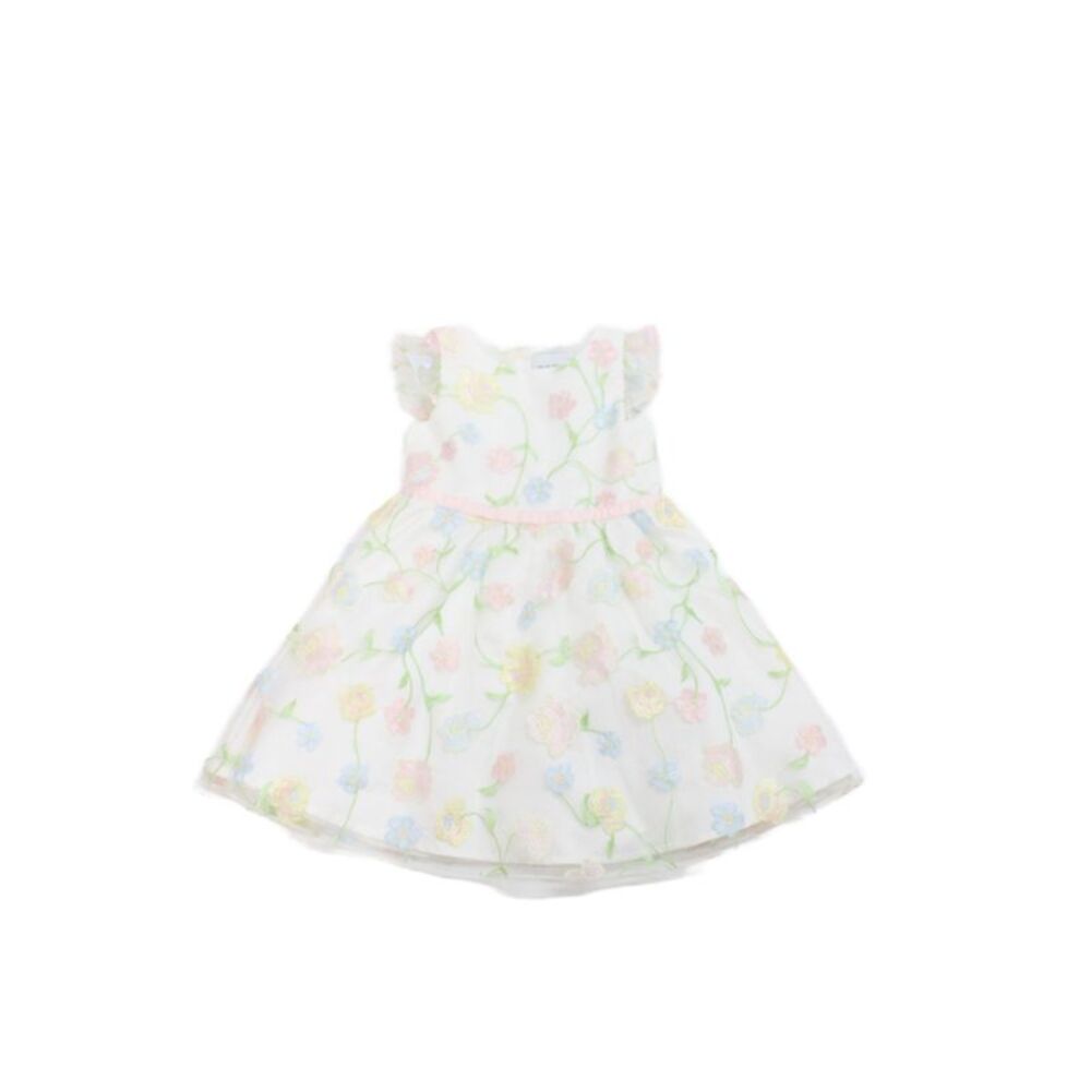 Rare Editions Childrens Girls Floral Print A Line Dress Multi Colored Size 4